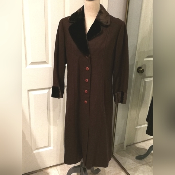 Vintage wool coat women size S-M - Picture 1 of 10